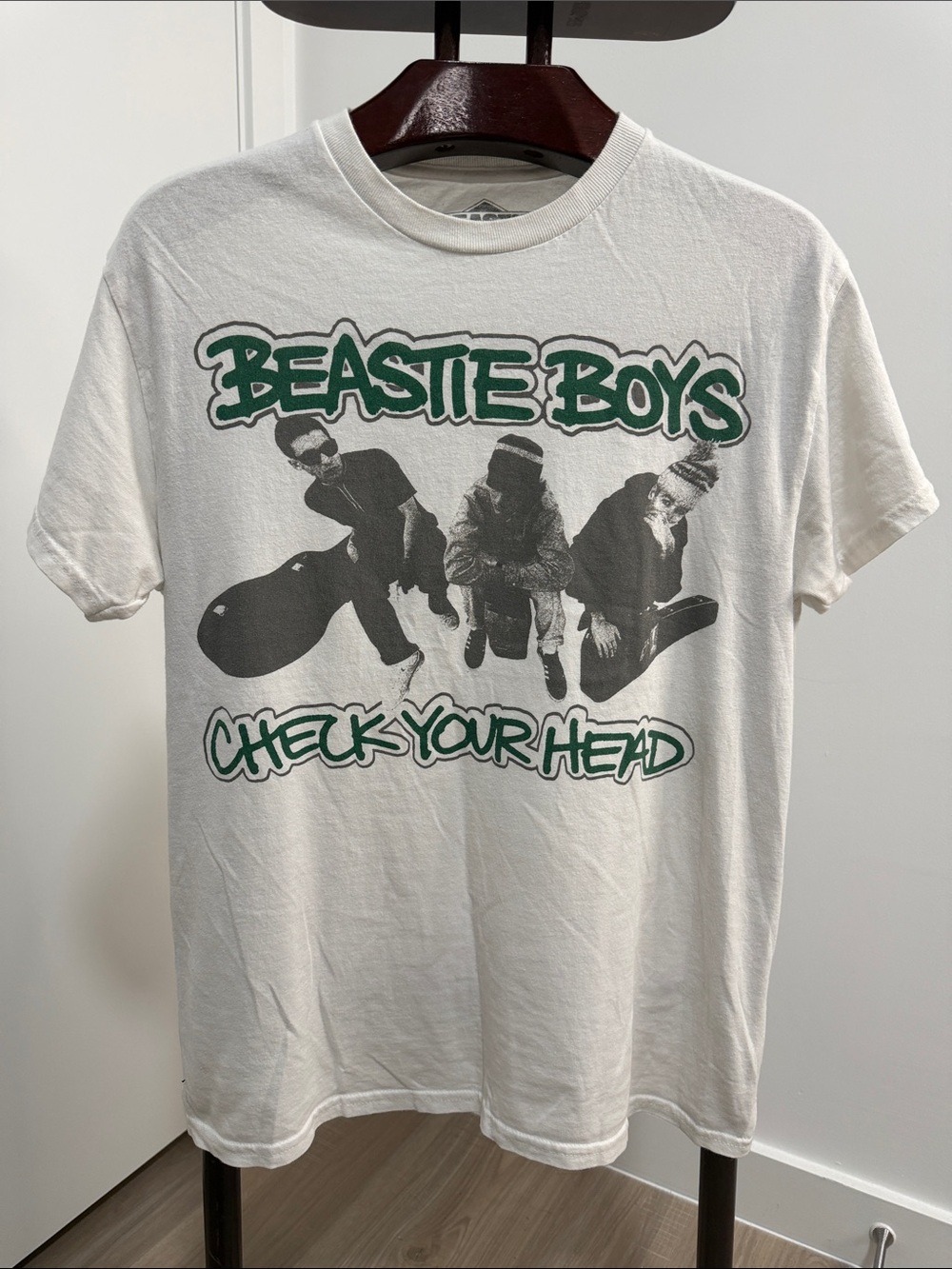 Beastie Boys Check Your Head White Graphic Tee Shirt.  Sz M